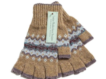 Shetland Flower Fingerless Gloves Cheap