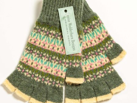 Shetland Fairisle Fingerless Gloves Online now