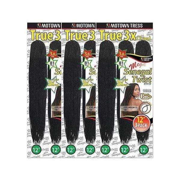 [3 PACK DEAL] Motown Tress Senegal Twist Braid - CST. MEGA 12 Supply