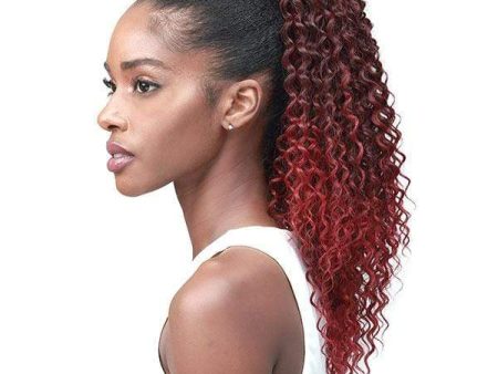 Bobbi Boss Miss Origin Tress Up Human Hair Blend Ponytail - MOD013 WATER WAVE 18  Hot on Sale