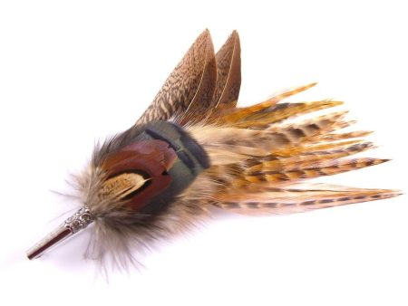 Feather Hat Pin - Gamebird Feathers Discount