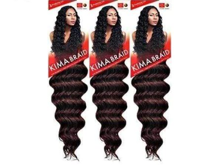 [3 pack deal] Harlem 125 KIMA Braid Crochet Braid - Ocean Wave 20  Online Hot Sale