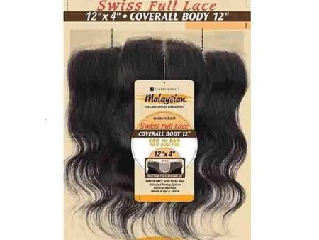 Sensationnel Bare & Natural Frontal Lace Closure Malaysian Virgin Remi - 12x4  Swiss Lace CLOSURE Body 12  Cheap