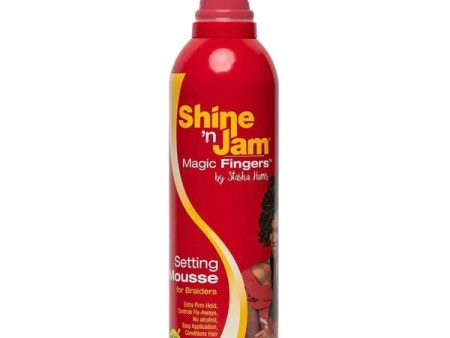 Shine N Jam Magic Fingers For Braiders Setting Mousse-12oz-(C) Cheap