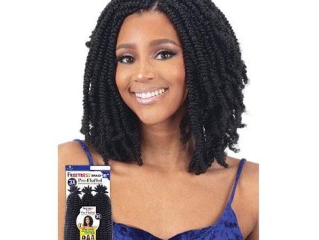 Freetress Synthetic Crochet Braid - 3X PRE-FLUFFED WATER POPPIN  TWIST 16  Online Hot Sale