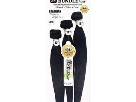 Bobbi Boss Indi Remi 100% Natural Virgin Human Hair Weave Bundle - NATRUAL STRAIGHT 3PCS Online Hot Sale