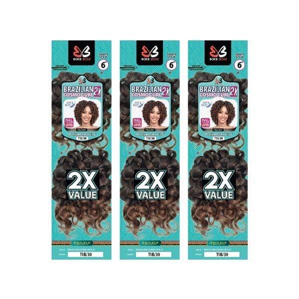 [3 Pack Deal] Bobbi Boss African Roots Collection Crochet Braid - 2X BRAZILIAN COSMO CURL 6  Sale