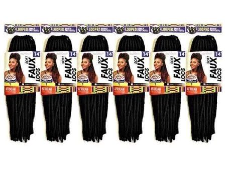 [6 pack deal] Sensationnel X-Pression Faux Loc Braid- SOFT FAUX LOCS 14  For Discount