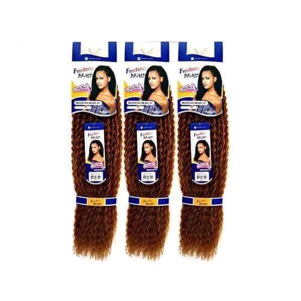 [3 Pack Deal] Freetress - KBZ20 Crochet Brazilian Braid 20  Online Sale