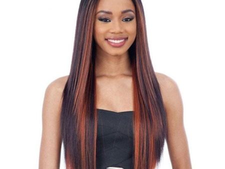 Freetress Equal Lace & Lace Synthetic Hair 6 inch Deep Center Part Lace Wig - MATTIE - Unbeatable Online Sale