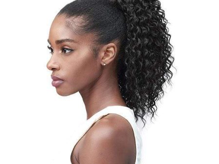 Bobbi Boss Miss Origin Tress Up Human Hair Blend Ponytail - MOD003 WATER WAVE 14  Online now