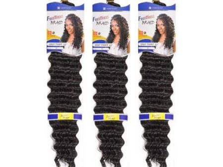 [3 Pack Deal] Freetress KDB22 Crochet Braid - DEEP TWIST 22  on Sale