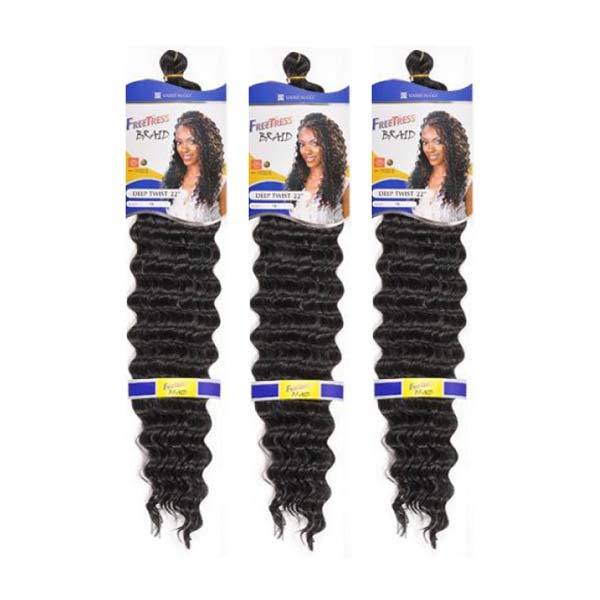 [3 Pack Deal] Freetress KDB22 Crochet Braid - DEEP TWIST 22  on Sale