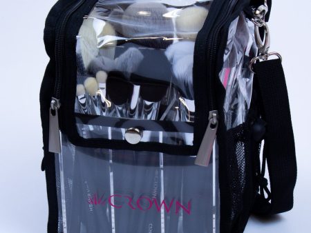 CLEAR BRUSH ORGANISER BAG WITH STRAPS Online Hot Sale