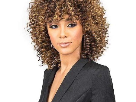 Bobbi Boss Miss Origin Designer Mix Human Hair Blend Short Weave - DEEP WAVE 3PC + Free Closure Online now