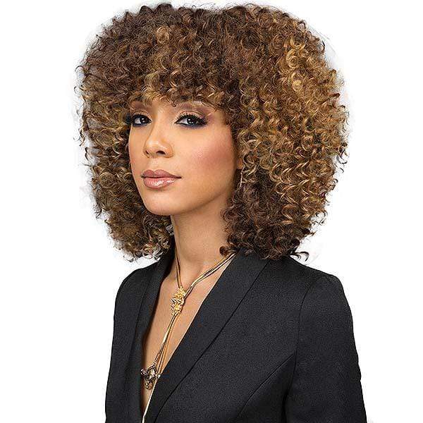 Bobbi Boss Miss Origin Designer Mix Human Hair Blend Short Weave - DEEP WAVE 3PC + Free Closure Online now