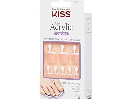 KISS SALON ACRYLIC Toenails Walk Away - KSAT01 - (C) on Sale