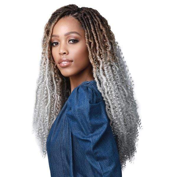 [3 Pack Deal] Bobbi Boss Synthetic Crochet Braid - NU LOCS WATER CURL BOHO STYLE 18  2X Online Hot Sale