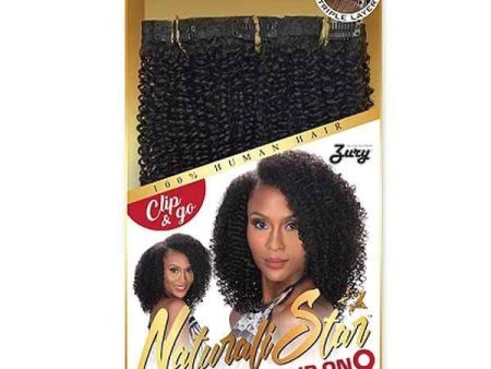 Zury Sis Naturali Star 100% Human Hair Clip On 9pcs Weave - 3C CURLY Supply