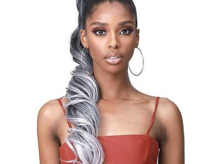 Bobbi Boss Miss Origin Tress Up Human Hair Blend Ponytail - MOD025 LOOSE CURL 28  For Cheap