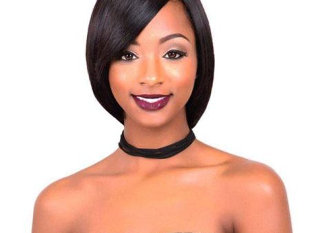 Kara Remy Blue 100% Virgin Human Hair Wig Lace Front Wig - ANGLED BOB (S) Cheap