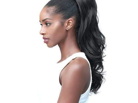 Bobbi Boss Miss Origin Tress Up Human Hair Blend Ponytail - MOD015 LOOSE CURL 18  For Cheap