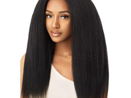 Outre Big Beautiful Hair HH Blend Clip In 9 Pcs - KINKY STRAIGHT 18  on Sale