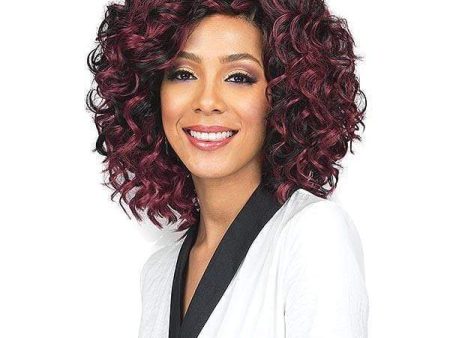 Bobbi Boss Miss Origin Designer Mix Human Hair Blend Short Weave - OCEAN WAVE 3PC + Free Closure on Sale