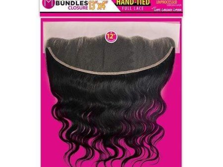 Motown Tress 100% Brazilian Remy 13x4 Lace 7A M Bundle - Body Wave Closure Online now