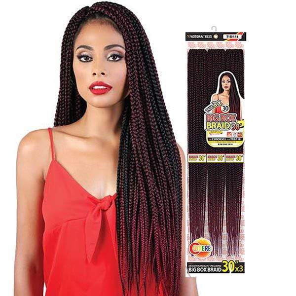 Motown Tress True 3X Feather Lite Pre Loop Crochet Braid - C.BBOX303 BIG BOX BRIAD 30  Supply