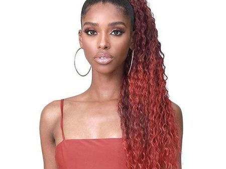 Bobbi Boss Miss Origin Tress Up Human Hair Blend Ponytail - MOD026 BRAZILIAN WAVE 28  Hot on Sale