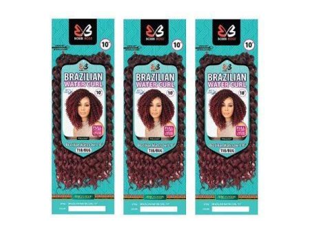 [3 Pack Deal] Bobbi Boss African Roots Collection Crochet Braid - BRAZILIAN WATER CURL 10  For Discount