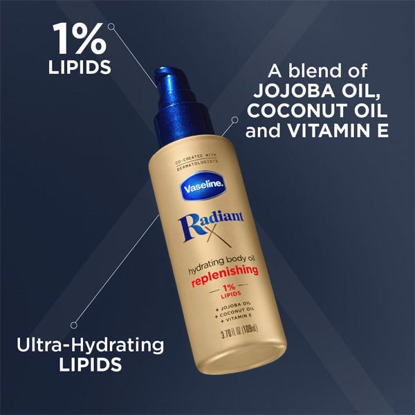 Vaseline Radiant X Replenishing And Hydrating Body Oil - 3.7oz - (C) on Sale