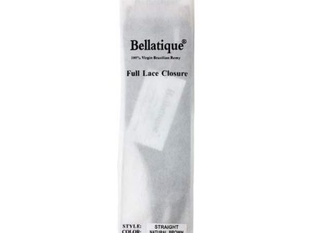 Bellatique 100% Virgin Brazilian Remy 4x4 Full Lace Closure - STRAIGHT on Sale