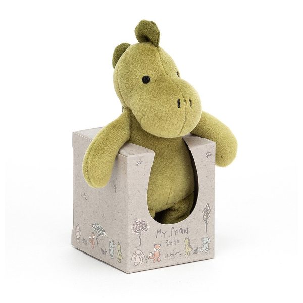 JellyCat My Friend Dino Rattle - H12cm Supply