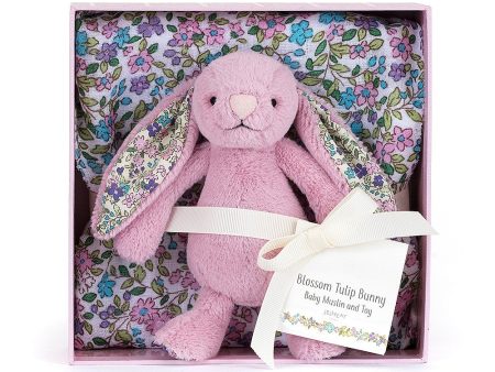 JellyCat Blossom Tulip Bunny Gift Set Fashion